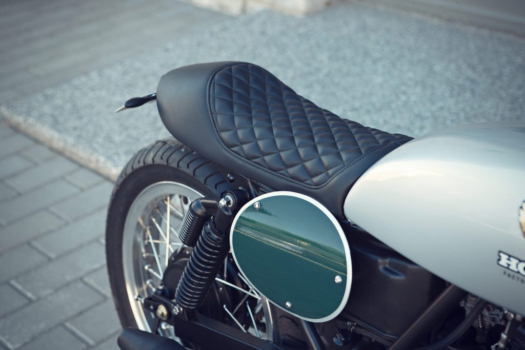 beautiful motorcycle seat
