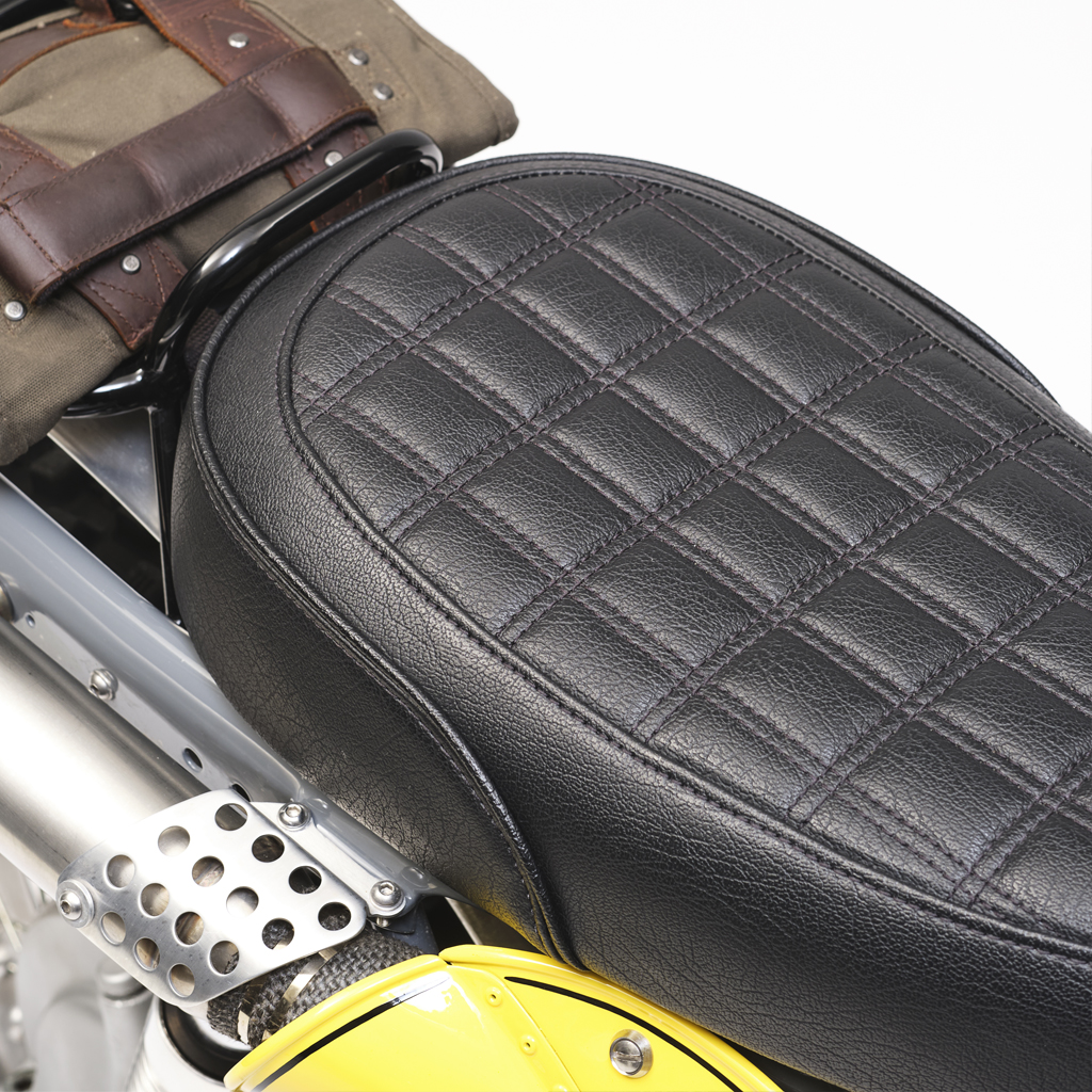 custom motorcycle leather seat