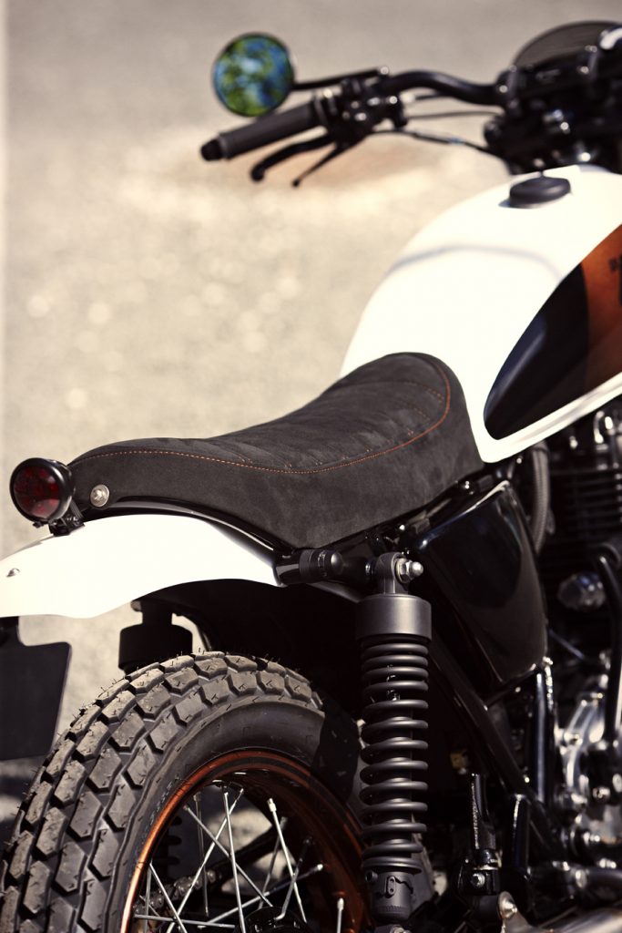 custom motorcycle alcantara seat