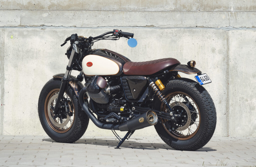 custom moto guzzi motorcycle