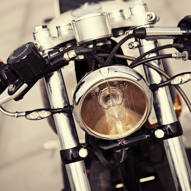 custom motorcycle front light