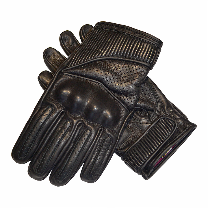leather motorcycle gloves with knuckle protection