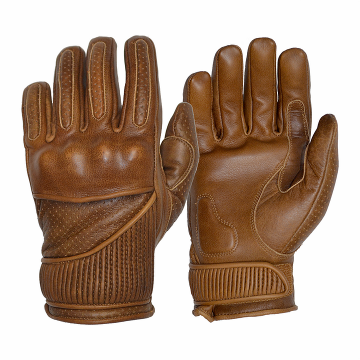 brown motorcycle gloves