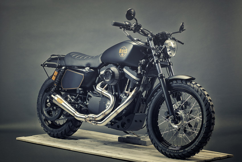 custom Harley-Davidson XL1200 scrambler motorcycle