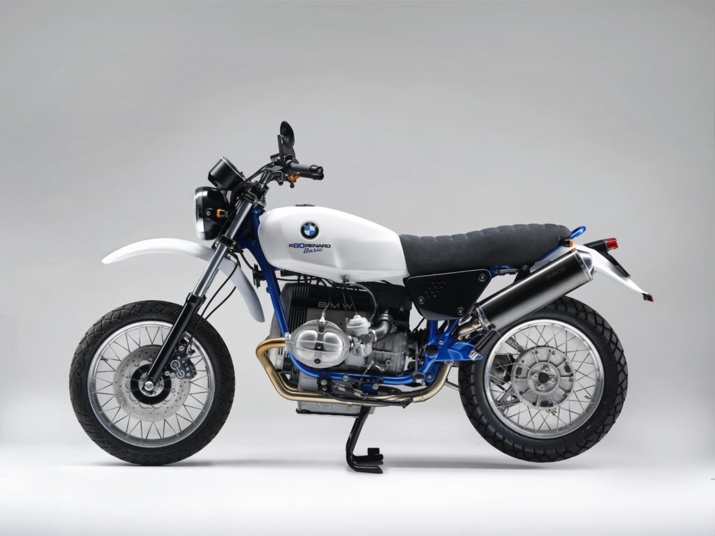 bmw cafe racer r80 in white